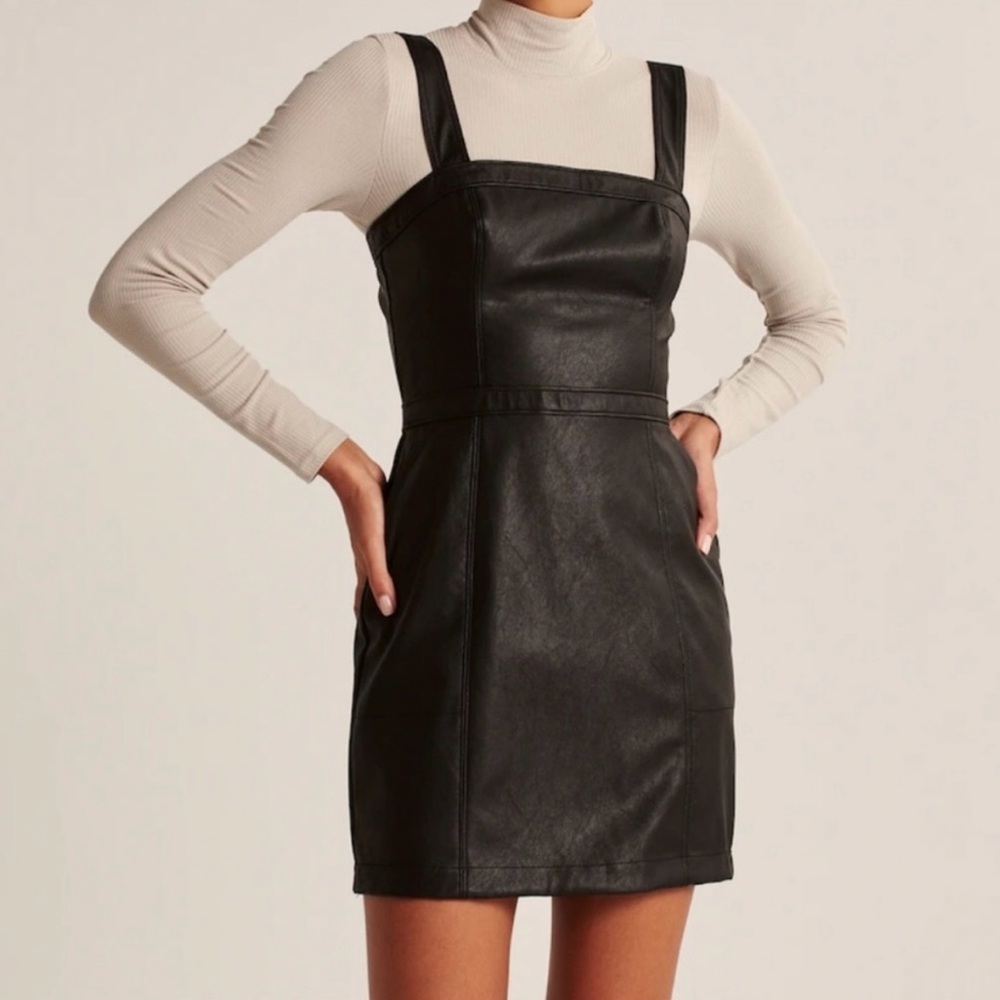 Abercrombie vegan leather dress